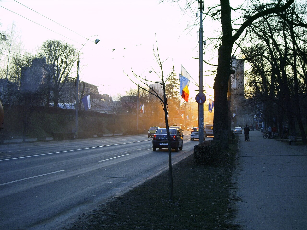 Bulevard din Sibiu; imagine ilustrativă, nu este locul accidentului de la Șeica Mare